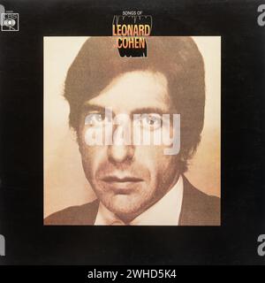 Songs of Leonard Cohen vinile LP album Cover, album di debutto del cantautore canadese Leonard Cohen, pubblicato nel 1967 Foto Stock