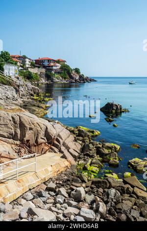 Sozopol sulla costa del Mar Nero, Bulgaria Foto Stock