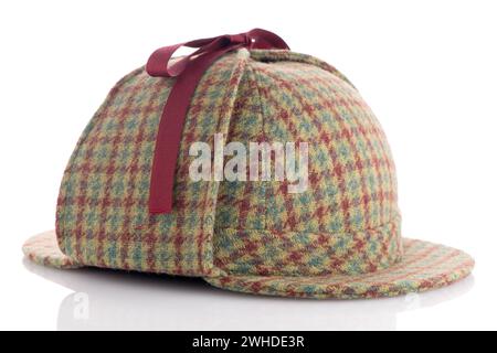 British Deerhunter o Sherlock Holmes cap Foto Stock