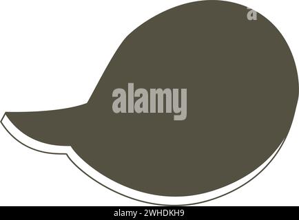 Fumetto fumetto vuoto e colorato isolato Vector chat Illustrazione Vettoriale