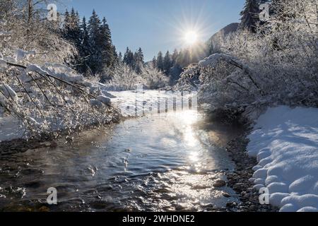 Sextenbach, Valle di Sesto, Sesto, alto Adige, Italia Foto Stock