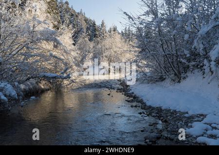 Sextenbach, Valle di Sesto, Sesto, alto Adige, Italia Foto Stock