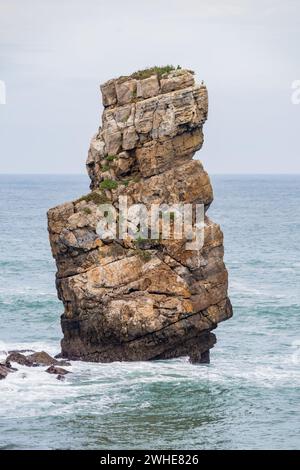 NAU dos Corvos nel Capo Carvoeiro Foto Stock