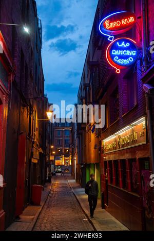 '09.07.2019, Irlanda, Contea di Dublino, Dublino - Alley nel quartiere dei pub Tempel Bar, popolare tra la gente del posto e i turisti. 00A190709D301CAROEX.JPG [MODELLO R Foto Stock