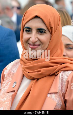 '23.08.2023, Regno Unito, North Yorkshire, York - Sheikha Hissa bint Hamdan al Maktoum, proprietario di cavalli. 00S230823D388CAROEX.JPG [VERSIONE MODELLO: NO, PROPERTY RELEA Foto Stock