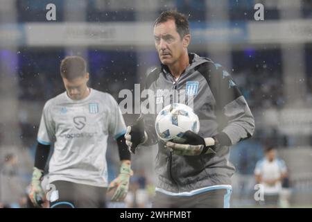 Avellaneda, Argentina, 9 febbraio 2024. Gustavo Campagnuolo durante la partita tra Racing Club e San Lorenzo de Almagro. Crediti: Fabideciria/Alamy Live News Foto Stock