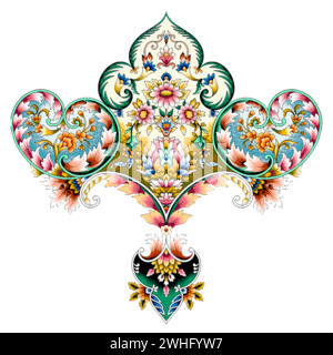 splendido design colorato in tessuto digitale Illustrazione Vettoriale