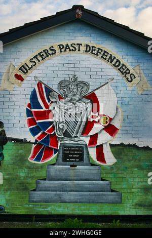 Murales poltici a Belfast, Irlanda del Nord (murales) Foto Stock