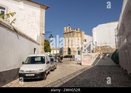 Cattedrale di Faro in Piazza della Cattedrale (portoghese sé Catedral de Faro), Faro Portogallo 6 febbraio 2024 Foto Stock