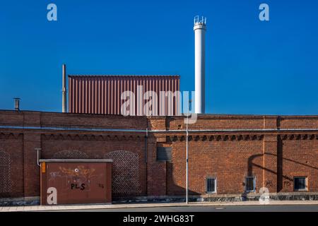 Il nuovo cibo della vecchia fabbrica Foto Stock