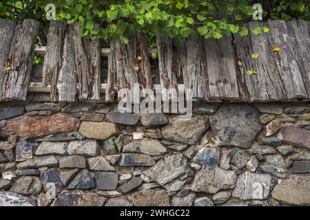 Il vecchio muro di gomma Foto Stock