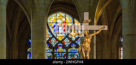 Chiesa di Saint-etienne du mont Foto Stock