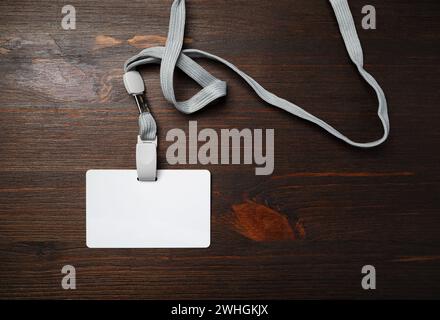 Badge id in plastica Foto Stock
