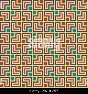 Sfondo a trama astratta con motivo di forme colorate Illustrazione Vettoriale