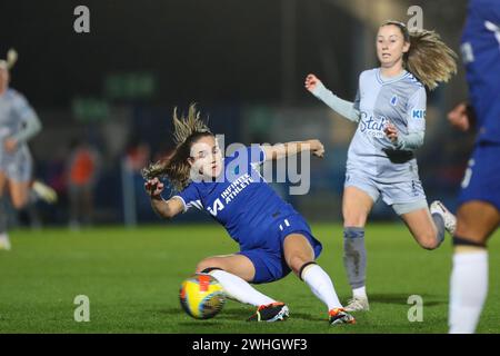 Londra, Regno Unito. 4 febbraio 2024. Guro Reiten durante il match WSL tra Chelsea e Everton a Kingsmeadow. Foto Stock