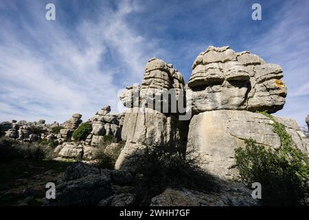 Paraje Natural Torcal de Antequera Foto Stock
