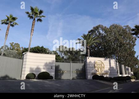 10 febbraio 2024. Meteo, viaggia da febbraio alla primavera a Gigaro Plage, la Croix-Valmer, Francia - Villa Louise - Domaine Louise - Credit Ilona Barna, BIPHOTONEWS, Alamy Live News Foto Stock