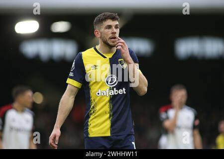 Londra, Regno Unito. 10 febbraio 2024. Londra, 10 febbraio 2024: Ryan Christie di Bournemouth durante la partita di Premier League tra Fulham e Bournemouth al Craven Cottage il 10 febbraio 2024 a Londra, Inghilterra. (Pedro Soares/SPP) credito: SPP Sport Press Photo. /Alamy Live News Foto Stock