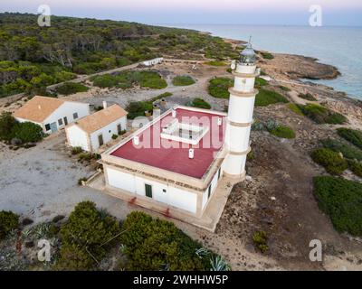 Faro di Cap Salines Foto Stock