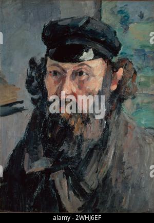 Paul Cezanne - Autoritratto in una casquette Foto Stock