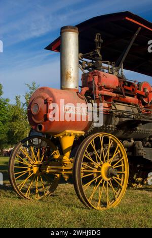 Trattore con motore a vapore Russell, Great Oregon Steam-up, Antique Powerland, Brooks, Oregon Foto Stock