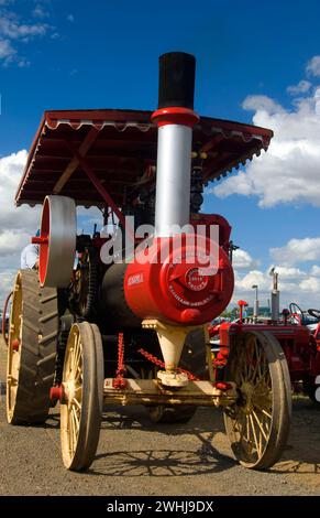 Trattore con motore a vapore Russell, Great Oregon Steam-up, Antique Powerland, Brooks, Oregon Foto Stock