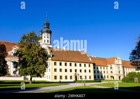 St Peter and Paul Minster, monastero di Obermarchtal, Obermarchtal, distretto di Alb-Donau, alta Svevia, Baden-Wuerttemberg, Germania Foto Stock