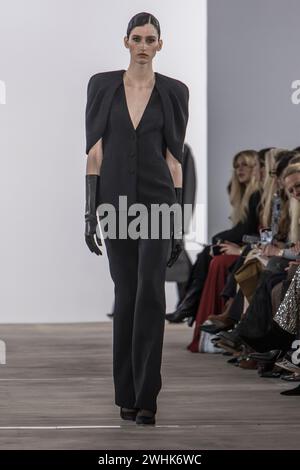 New York, Stati Uniti. 10 febbraio 2024. 10 febbraio 2024 - New York, USA - Badgley Mischka Autunno Inverno 2024 sfilata alla New York Fashion Week. Foto: Rudy K credito: rudy k/Alamy Live News Foto Stock