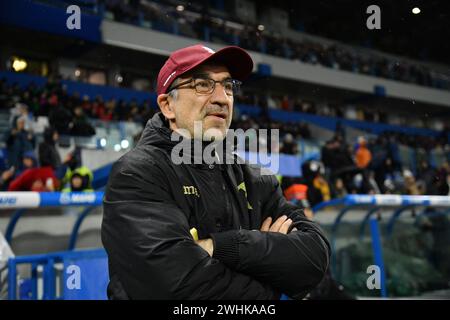 Reggio Emilia, Italia. 10 febbraio 2024. Foto massimo Paolone/LaPresse 10 febbraio 2024 - Reggio Emilia, Italia - sport, calcio - Sassuolo vs Torino - Campionato italiano di calcio serie A TIM 2023/2024 - Stadio Mapei Cittˆ del Tricolore. Nella foto: Ivan Juric 10 febbraio 2024 Reggio Emilia, Italia - sport, calcio - Sassuolo vs Torino - Campionato Italiano di calcio di serie A 2023/2024 - Stadio Mapei. Nella foto: Ivan Juric credito: LaPresse/Alamy Live News Foto Stock