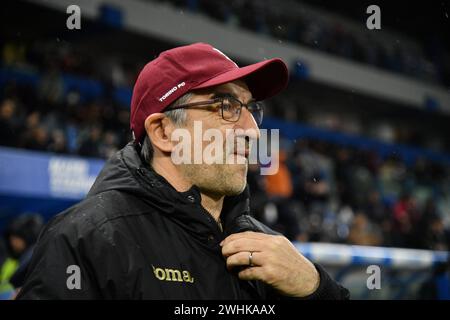 Reggio Emilia, Italia. 10 febbraio 2024. Foto massimo Paolone/LaPresse 10 febbraio 2024 - Reggio Emilia, Italia - sport, calcio - Sassuolo vs Torino - Campionato italiano di calcio serie A TIM 2023/2024 - Stadio Mapei Cittˆ del Tricolore. Nella foto: Ivan Juric 10 febbraio 2024 Reggio Emilia, Italia - sport, calcio - Sassuolo vs Torino - Campionato Italiano di calcio di serie A 2023/2024 - Stadio Mapei. Nella foto: Ivan Juric credito: LaPresse/Alamy Live News Foto Stock