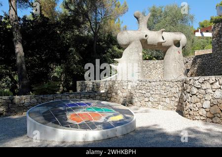 Frammento del labirinto di Joan Miro Foto Stock