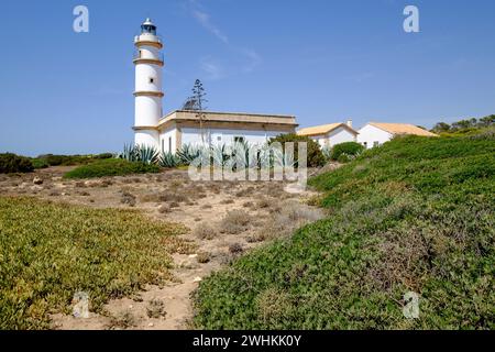 Faro di Cap Salines Foto Stock