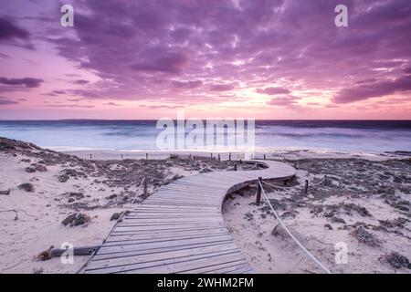 Spiaggia di Llevant Foto Stock