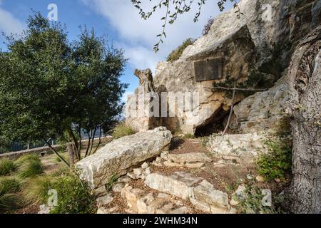 Ramon Llull grotta Foto Stock