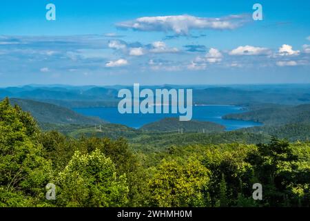 Vista panoramica sulle Highlands del North Carolina Foto Stock