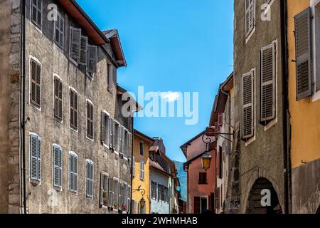 Città vecchia di Annecy, nel sud della Francia Foto Stock