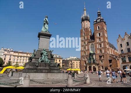 Monumento a Adam Mickiewicz Foto Stock