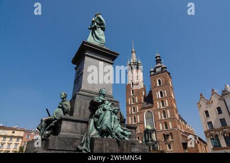 Monumento a Adam Mickiewicz Foto Stock