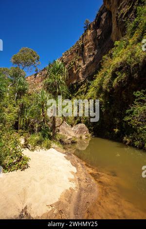 Parco Nazionale di Isalo nella regione di Ihorombe, Madagascar Foto Stock