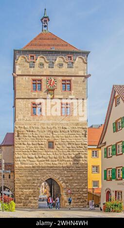 Black Gate Rottweil, Baden-WÃ¼rttemberg Foto Stock