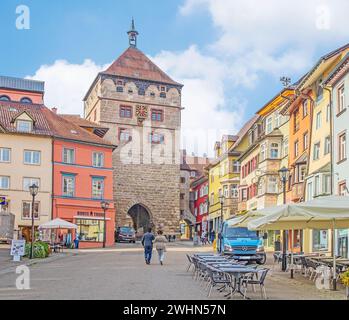 Black Gate Rottweil, Baden-WÃ¼rttemberg Foto Stock