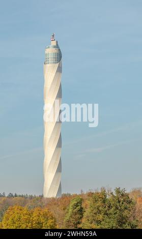 Torre di prova per ascensori Rottweil, Baden-WÃ¼rttemberg Foto Stock