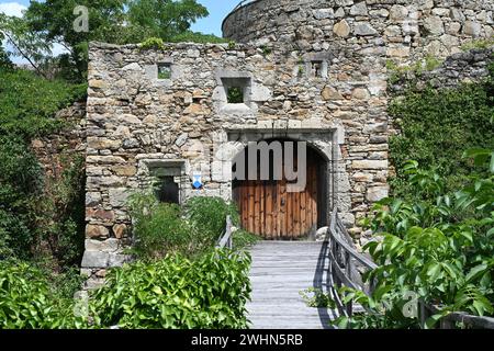 Castello rovina Schrattenthal, Austria Foto Stock