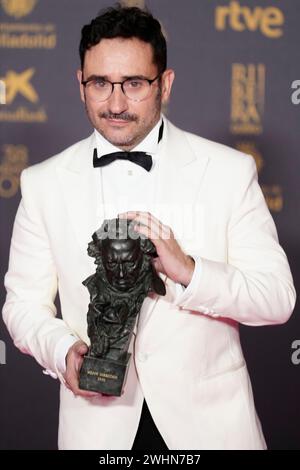 11 febbraio 2024, Valladolid, Castilla Leon, Spagna: Estibaliz Urresola posa come vincitore del 38° Goya Awards al Fair Building l'11 febbraio 2024 a Valladolid, Spagna (Credit Image: © Jack Abuin/ZUMA Press Wire) SOLO PER USO EDITORIALE! Non per USO commerciale! Foto Stock