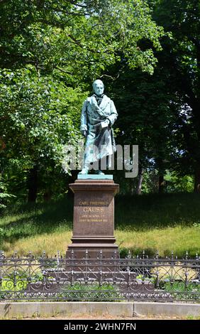 Monumento di Gauss nella città di Braunschweig, bassa Sassonia Foto Stock