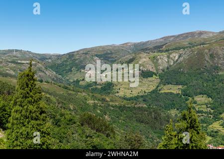 Vista delle terrazze di Sistelo Foto Stock