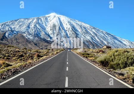 Lunga strada solitaria Foto Stock