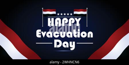 Happy Evacuation Day sfondi e sfondi che puoi scaricare e utilizzare sul tuo smartphone, tablet o computer. Illustrazione Vettoriale