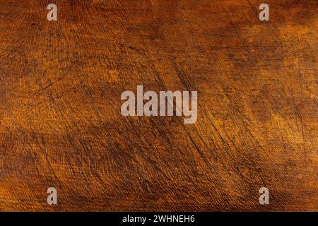 Tagliere in legno graffiato Foto Stock