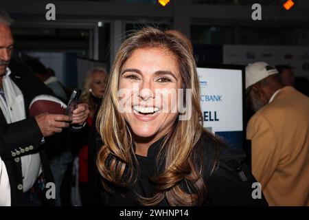 Las Vegas, Nevada, Stati Uniti. 10 febbraio 2024. La chef Lorena Garcia partecipa al Taste of the NFL al Keep Memory Alive Event Center di Las Vegas, Nevada. Christopher Trim/CSM/Alamy Live News Foto Stock